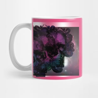 horror skull with octopus Mug